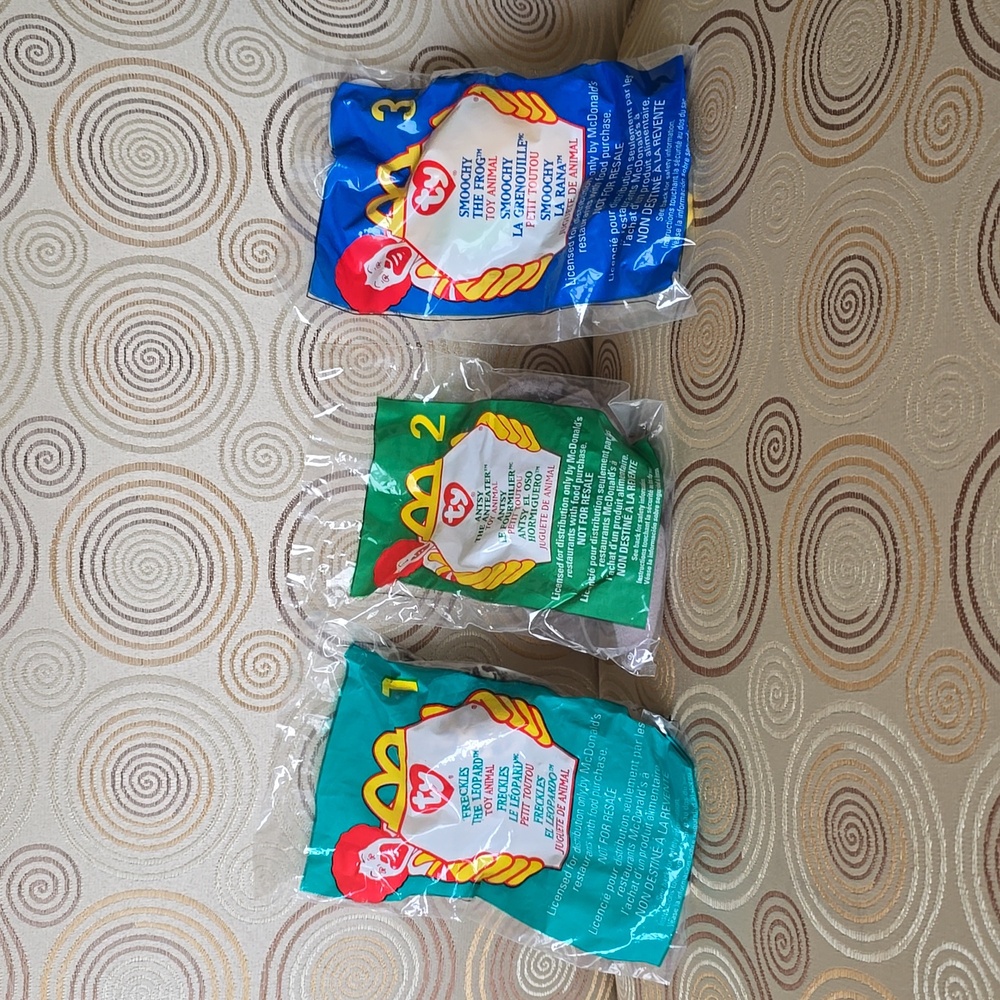 1999 McDonalds Happy Meal❤TY Teenie Beanie Babies☆Full Set New Unopened Packages - Picture 3 of 14